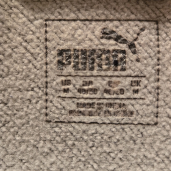 Puma Men's Size M Gray Long Sleeve Full Zip Collared Jacket/Sweatshirt - Picture 3 of 5